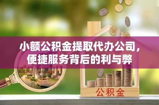 磐安小额公积金提取代办公司，便捷服务背后的利与弊