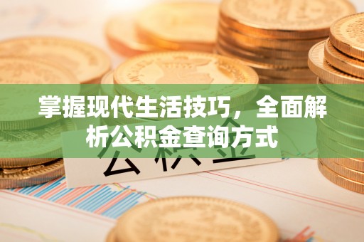 磐安掌握现代生活技巧，全面解析公积金查询方式