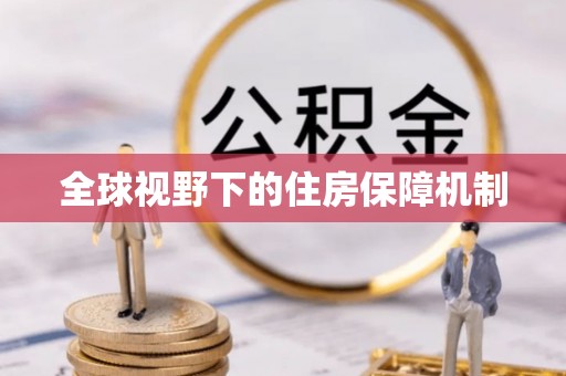 磐安全球视野下的住房保障机制