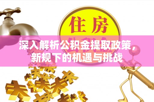 磐安深入解析公积金提取政策，新规下的机遇与挑战