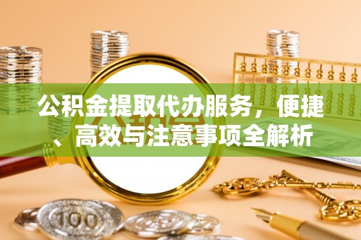 磐安公积金提取代办服务，便捷、高效与注意事项全解析
