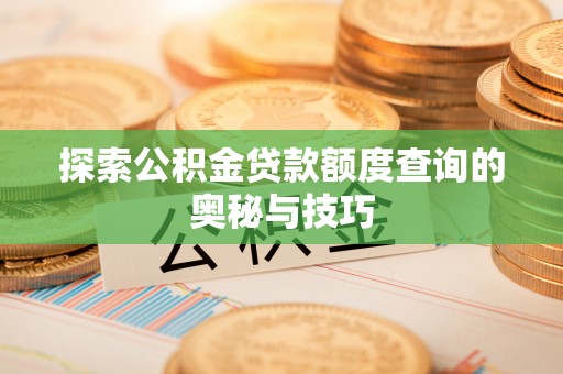 磐安探索公积金贷款额度查询的奥秘与技巧