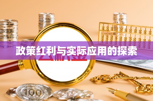 磐安政策红利与实际应用的探索