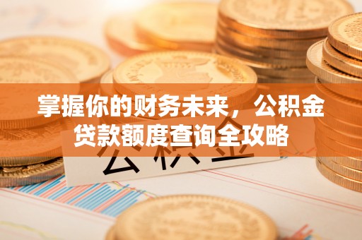 磐安掌握你的财务未来，公积金贷款额度查询全攻略