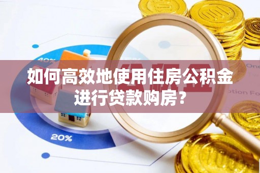 磐安如何高效地使用住房公积金进行贷款购房？
